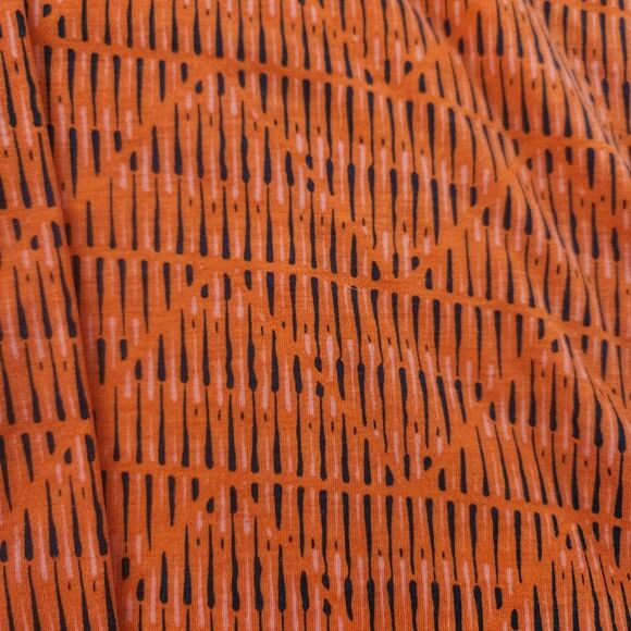 Lularoe Maxi Skirt Tummy Control Waistband Orange and Black Size XS - Picture 2 of 7